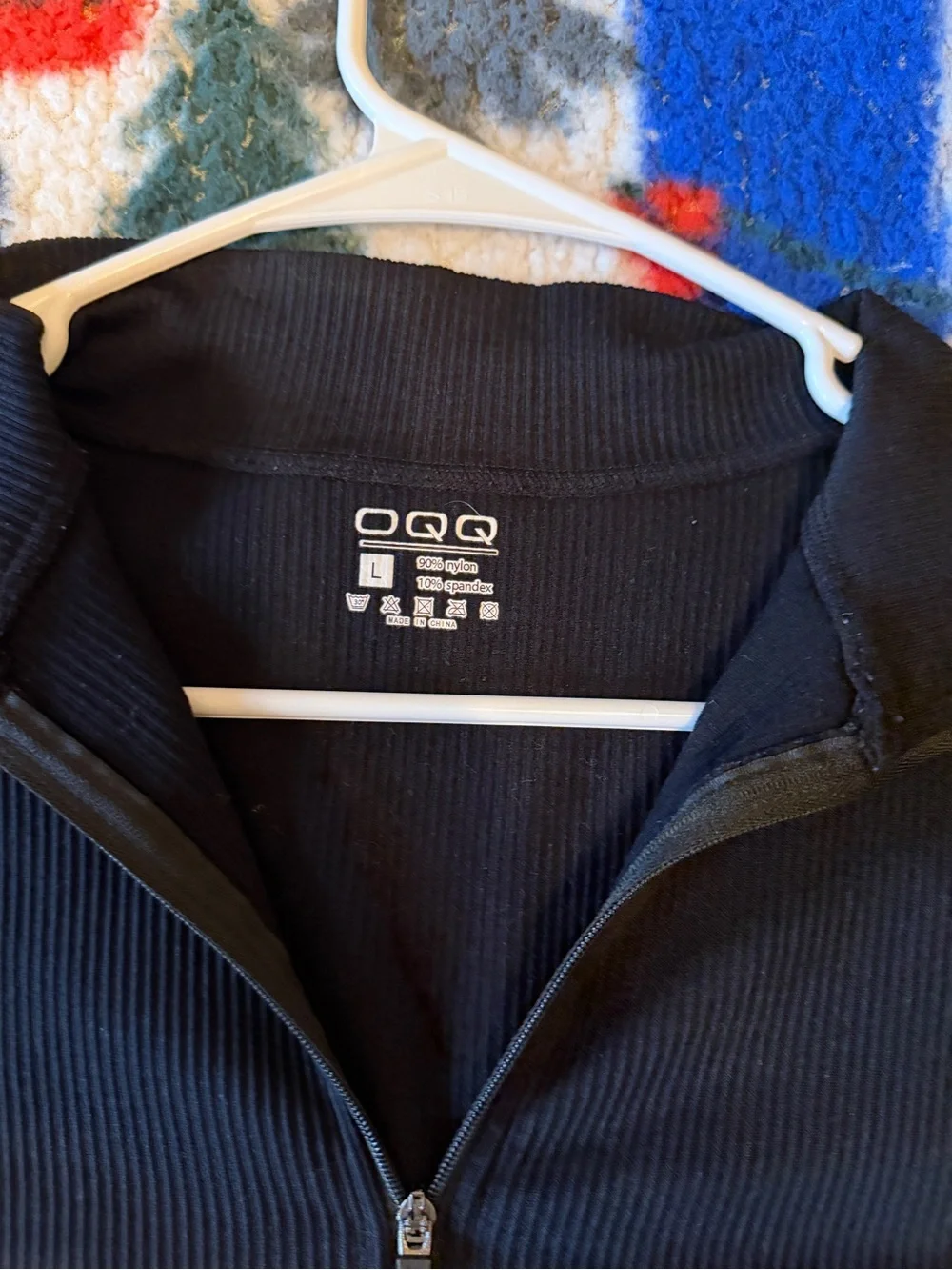 Black Long-Sleeve Zip-Front Kids One-Piece